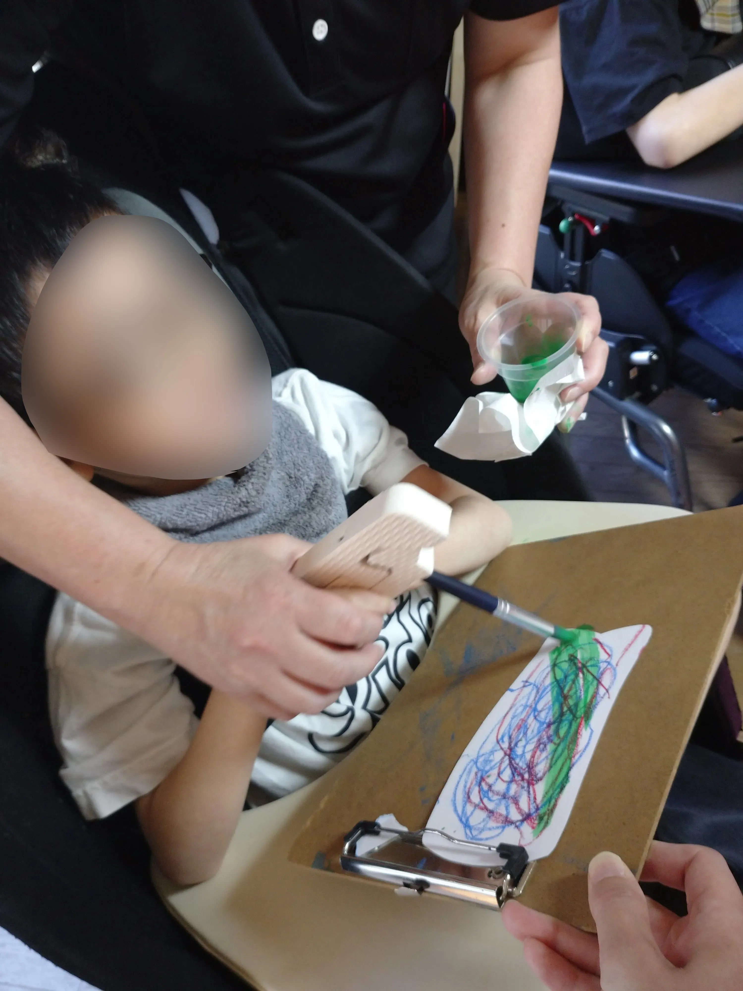 こいのぼり制作の写真