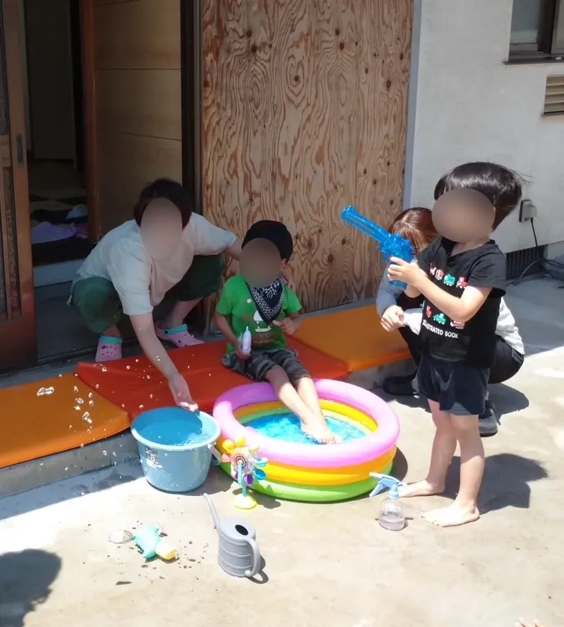 七夕会・プール遊びの写真