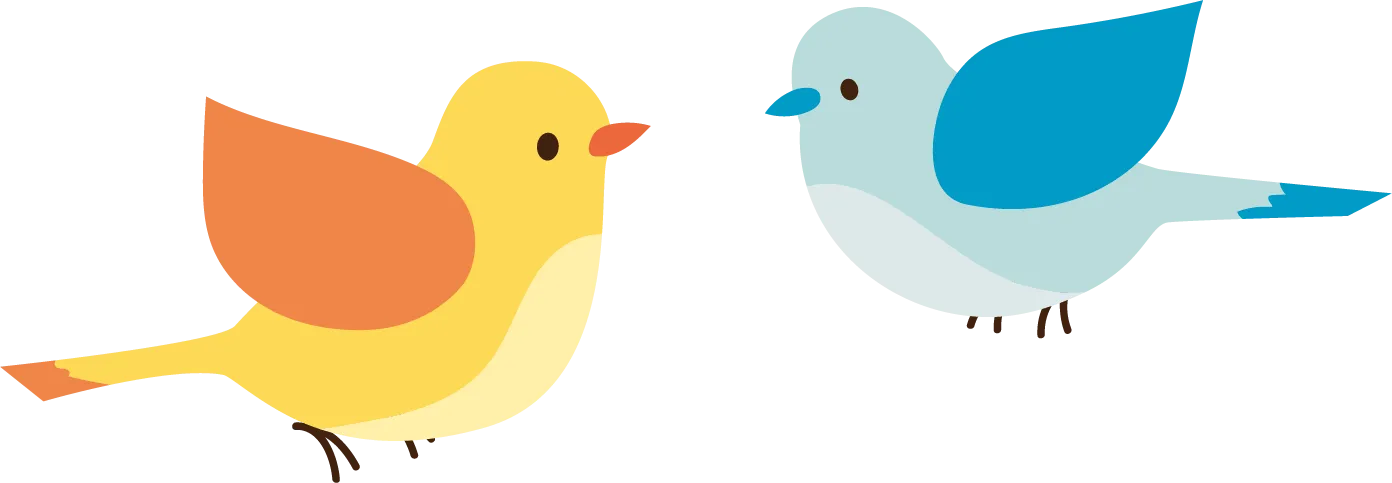 可愛い鳥のイラスト